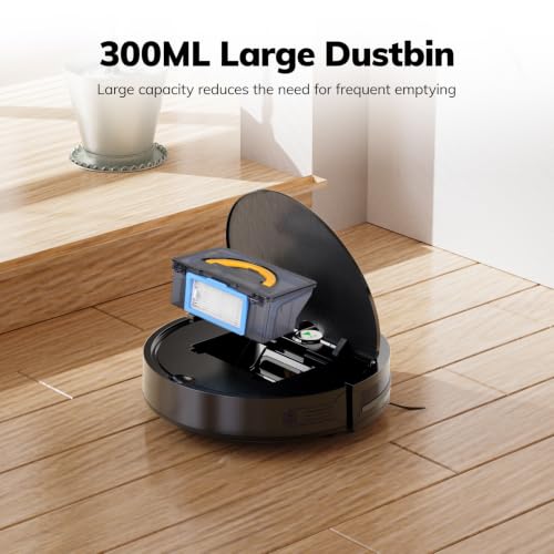 ILIFE V2 Robot Vacuum Cleaner Black - Tangle-Free Suction, Pet Hair