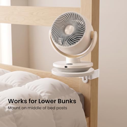 Adjustable Fan Holder for Dorm Room - Height-Adjustable Bed Frame Mount