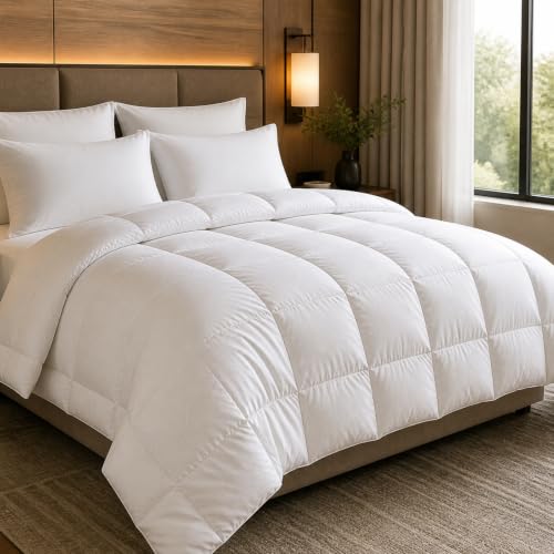 Queen UK Feather Fiber Duvet Comforter - Longphei Down Fiber Bedding