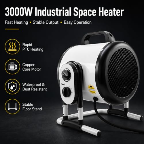 3000W Indoor Space Heater 220V Electric Heater with Safety Features