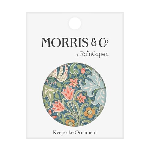 Christmas Tree Ornament Porcelain Keepsake with Fine Art Lily Design