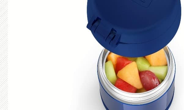 THERMOS FUNTAINER Insulated Food Jar - 10 Ounce Kid-Friendly Container with Foldable Spoon | Cars Design