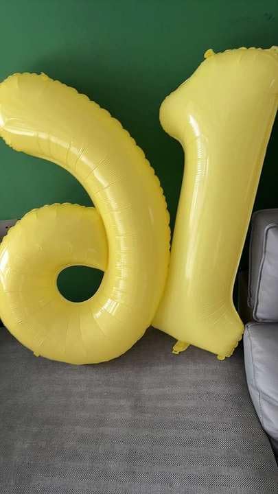 Yellow Number 1 Balloon - 40 Inch Shiny Birthday Decoration for Baby Boy or Girl