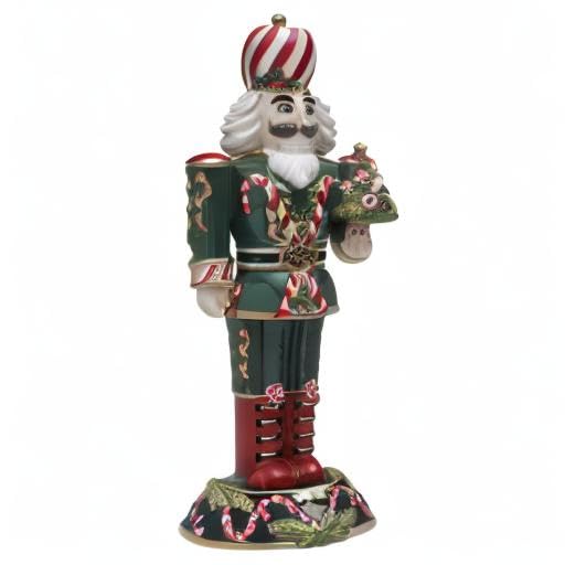Decorative Nutcracker with Tree - Sugarplum King 17 Inch Holiday Figure