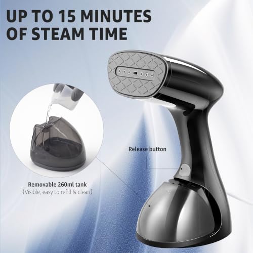 1400W Handheld Garment Steamer & Iron 2-in-1 - Fast Wrinkle Removal