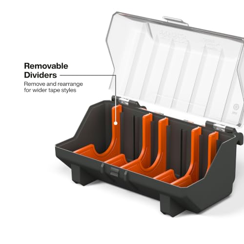 Electrical Tape Holder - Modular Wall and Rolling System Accessory, Holds Up to Eight Rolls - Open-Frame Design, Tool-Free Installation