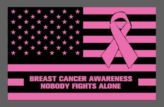 Rouge Motorcycle Flag - 6x10 Inch Double-Sided Breast Cancer Awareness Design | Durable Satin Polyester