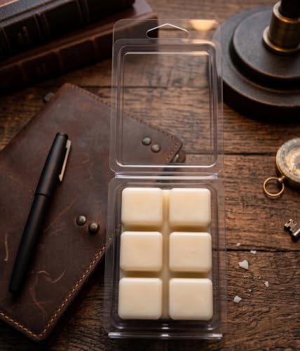 Teakwood Scented Wax Melts for Men - 10oz 24 Cubes 4 Pack