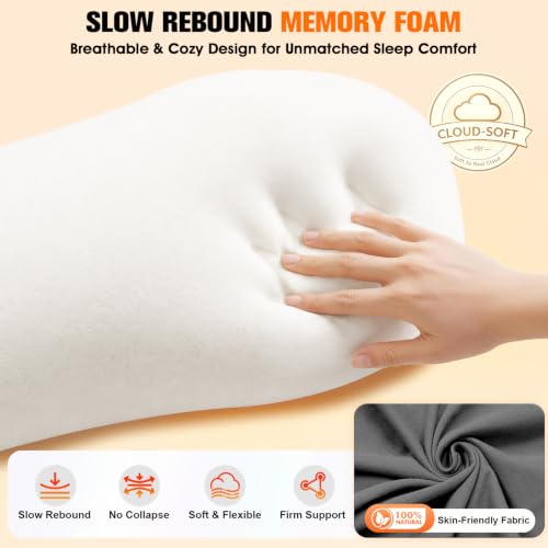Grey 3-in-1 Cordless Neck Massager Pillow with Heat & Traction