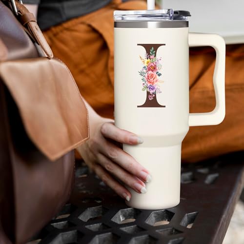 Personalized Monogrammed 40oz Tumbler for Women - Custom Gift I