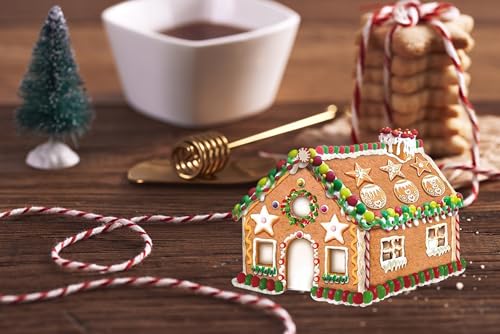Christmas Cookie Cutter Set - 10 Pcs Stainless Steel Biscuit Mold for Gingerbread House