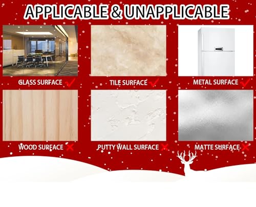 Snowflakes Window Clings - 6 Sheets White Snowflake Holiday Decorations - Winter Snowflake Decals for Windows & Glass Doors - Christmas Snowing Window Stickers - Variation of Snowflakes