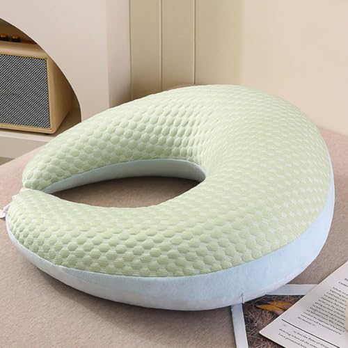 Adult Crocheting Pillow - Ergonomic Support Lap Desk Pillow - Green - Reading Pillow 2