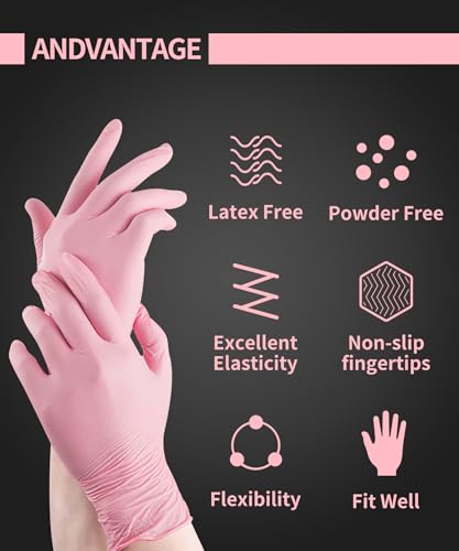 PROMEDIX P Nitrile Disposable Gloves,4mil Gloves Disposable Latex Free,Powder Free for Cooking,Household,Food safe