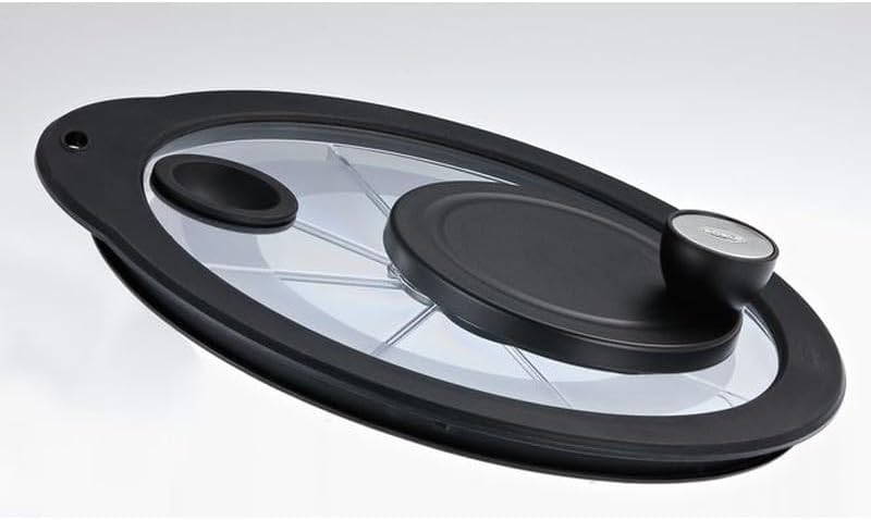 Rosle 15695 Stainless Steel Salad Spinner - Large Capacity with Glass Lid for Effortless Drying