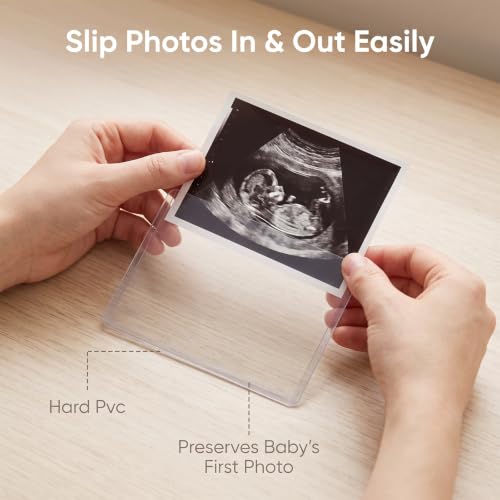 20-Pack Ultrasound Photo Sleeves - Side-Loading 3x4 Inch Clear Protectors
