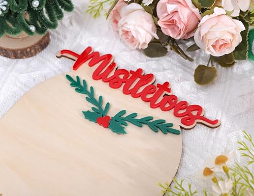First Christmas Footprint Keepsake Sign - Wooden Nursery Milestone Decor