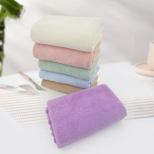 Blue Hand Towels for Bathroom 14x30 Inch Cotton Blend Quick Dry Soft Reusable Microfiber