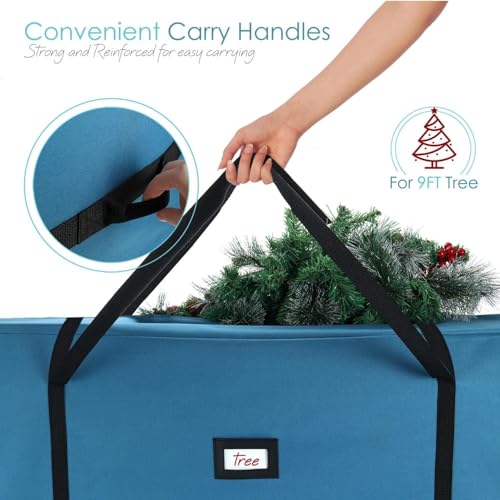 9 Ft Christmas Tree Storage Bag - Waterproof Oxford Fabric with Handles & Dual Zipper