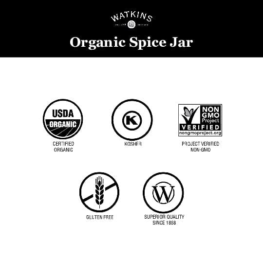 Watkins Gourmet Organic Bay Leaves Spice Jar - 0.17 Ounce, Pack of 3 for Flavorful Cooking