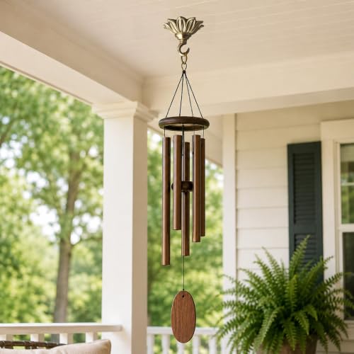 Sunflower Petal Brass Ceiling Plant Hook - 3.5 Inch Decorative Hanging Hook