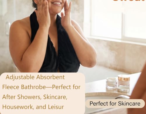 Women's Adjustable Hands-Free Towel Wrap for Post-Shower Comfort