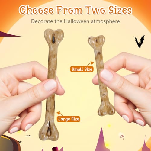 Fake Bones for Halloween Crafts - 20 Plastic Skeleton Props with Drilled Holes