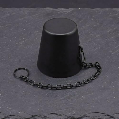 4 Pack Metal Tiki Torch Snuffer Caps with Chain - Flame Cover Safety Tool