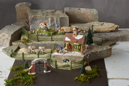 Department 56 Dickens Village Zoological Gardens Entry Gate Figurine, 3.74 Inch