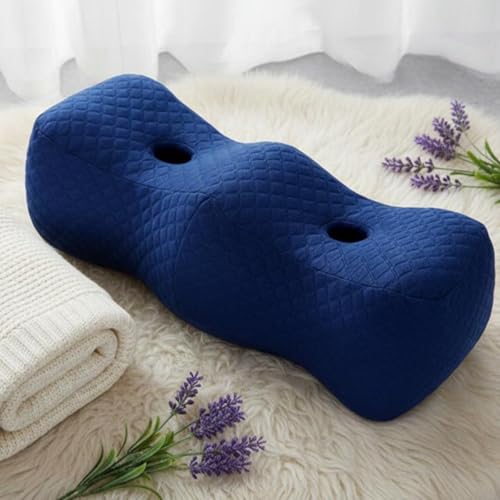 Memory Foam Knee Pillow for Side Sleepers Support Cushion with Cooling Cover