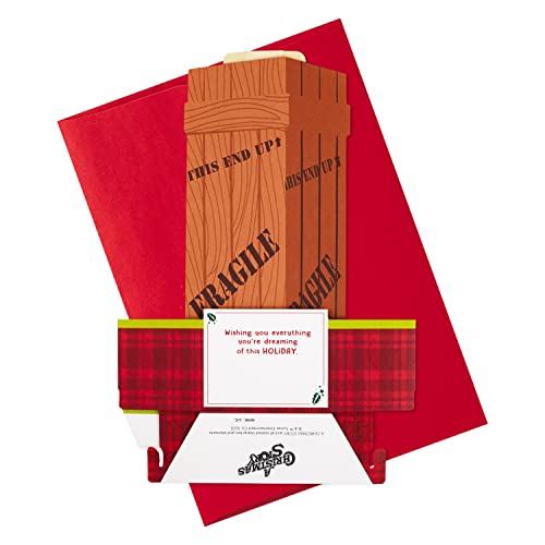 Hallmark Paper Wonder Displayable Pop Up Christmas Card (A Christmas Story Leg Lamp)