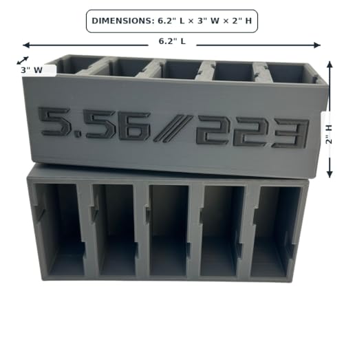 AR Magazine Holder - Black, Durable 3D-Printed Magazine Storage