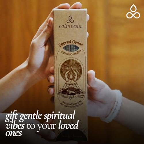 Cedarwood Incense Resin Smudge Sticks for Christmas & Holiday Ambiance - 24+ Thick, Natural Aromatherapy