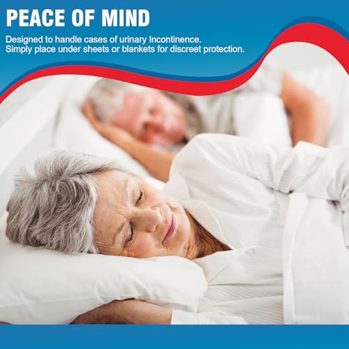 BIGGMED Disposable Bed Pads 30" x 30" 60 Count Super Absorbent Underpads, Chux Thicker Extra Large Incontinence Bed Pads, Pee Pads for Adults, Kids, Elderly, Pets