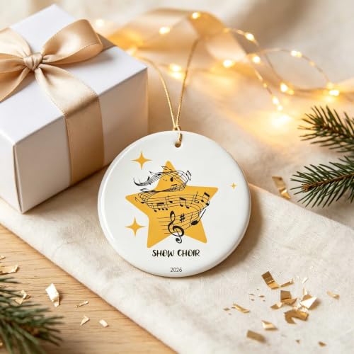 Show Choir Ornament V12 - Musical Holiday Keepsake for Choir Members & Directors