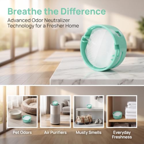 Odor Neutralizer Replacement Cartridges for Shark Vacuums & Air Purifiers - Teal 6 Pack
