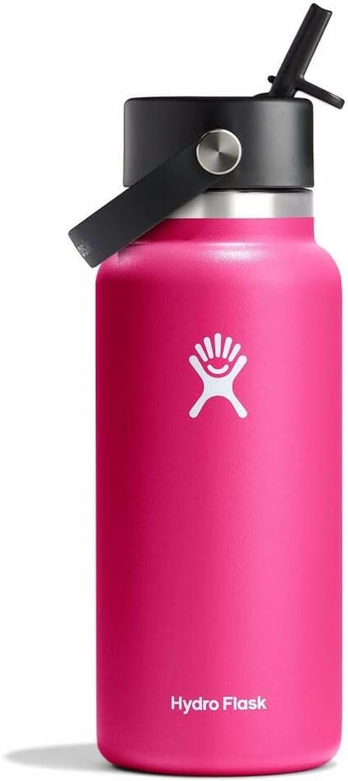 Hydro Flask 32 oz Wide Mouth Insulated Water Bottle - Flex Straw Cap in Zinnia Color
