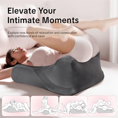 Memory Foam Wedge Pillow - 27° Support Cushion for Reflux, Reading, and Relaxation
