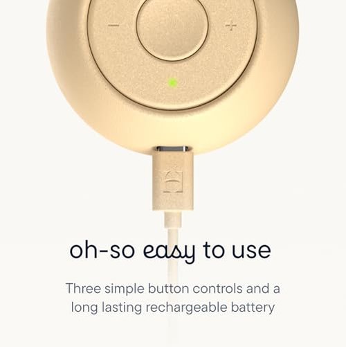 Hatch Go | Portable Sound Machine for Babies and Kids | Sleep Soother | 10 Soothing Sounds | White Noise | Shush | Travel | Registry Gift | Baby Shower | Clips on Stroller | Greige
