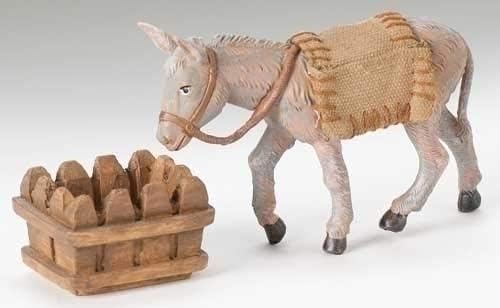 Fontanini 3 Pc Set - Mary's Donkey Nativity Village Collectible | Elegant Holiday Decor 54020