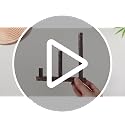 3 Tier Wooden Trinket Shelf Organizer for Collectibles & Decor