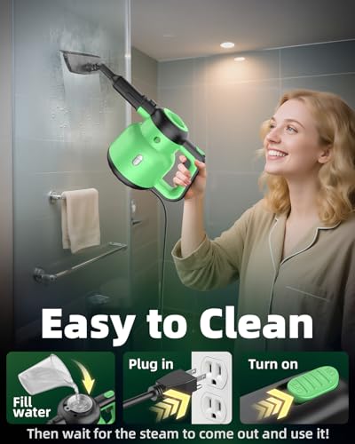 Multi-Surface Steam Mop with Detachable Handheld Cleaner 12-in-1 for Home