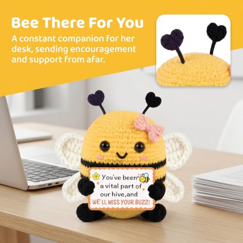 Crochet Bee Amigurumi Coworker Farewell Gift - Knitting