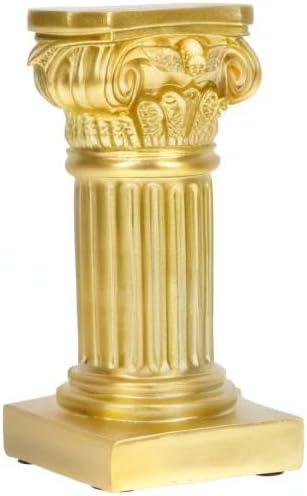 Uonlytech Nordic Marble Roman Column Candlestick - 7.67" Marble Pillar Candleholder for Cozy Home Decor