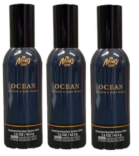 Concentrated Room Spray Pack of 3 - Long-Lasting Fragrance - Ocean Scent