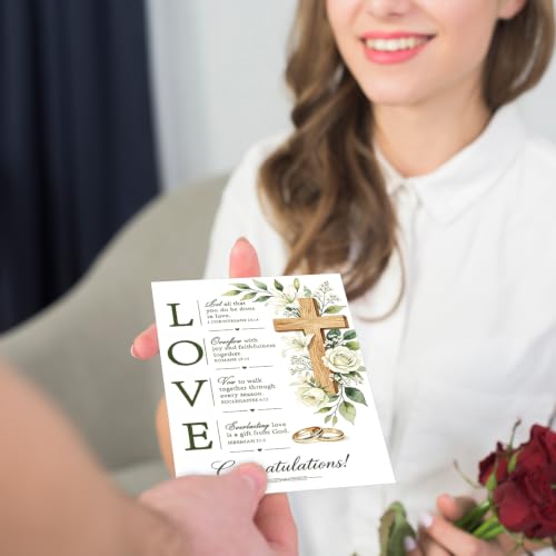 Christian Wedding Card for Couple Religious Blessings ZC-059 - Elegant Faith-Inspired Gift