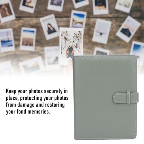 Green 3.5x5 Photo Album for Wide 400, 300, 210 Instant Cameras, 80 Pockets