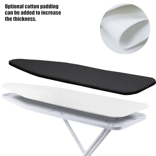 Blue Floral Heat Reflective Ironing Board Cover with Non-Slip Padding - Machine Washable