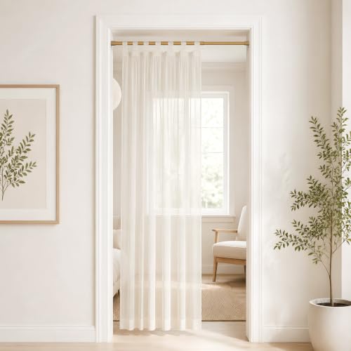 Spring Tension Curtain Rod Set - Wood Grain Finish, 17-38 Inch, 2 Pack