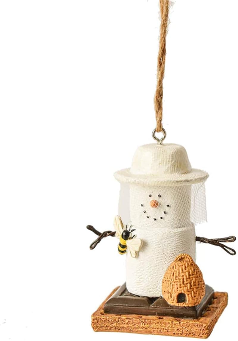 Ganz S'mores Bee Keeper Christmas Tree Ornament - 3 Inch Multicolor
